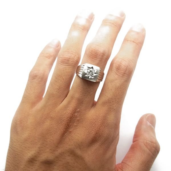 ダイヤモンド入り 印台リング 0.50〜0.59ct SI2 I〜J VERY GOOD