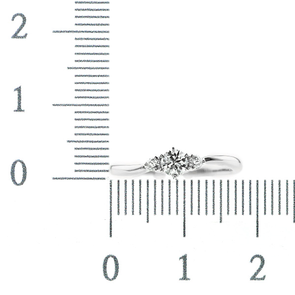 ダイヤモンド リング 0.187ct G VS2 3EX H&C 脇石0.04ct(Total