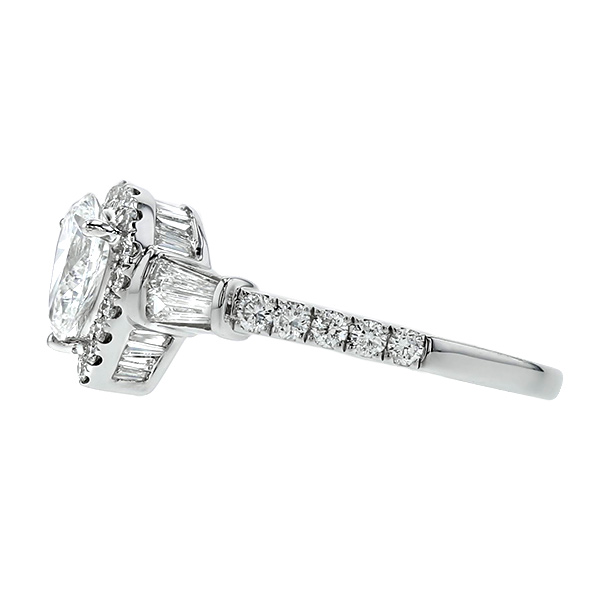 ダイヤモンド リング 0.7ct D IF ペアシェイプ ブリリアント カット