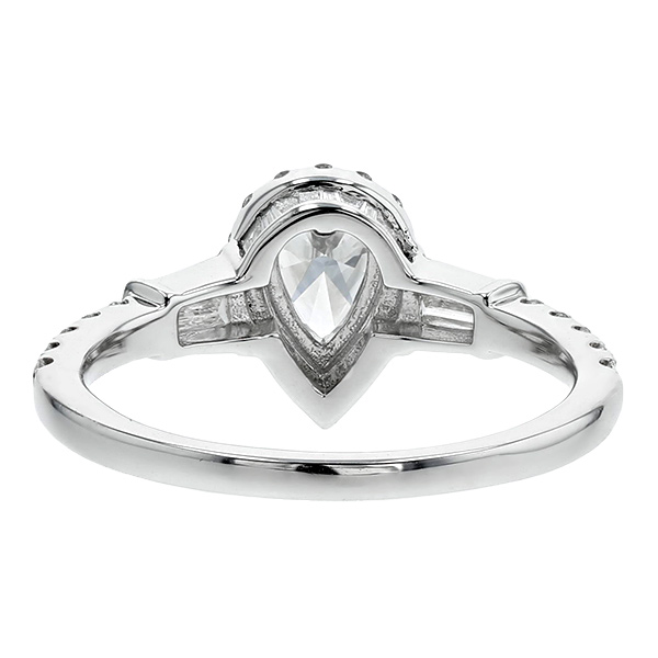 ダイヤモンド リング 0.7ct D IF ペアシェイプ ブリリアント カット