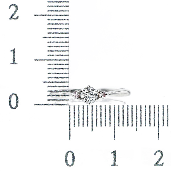 ダイヤモンド リング 0.2ct D VVS1 3EX H&C プラチナ Pt 鑑定書付の画像