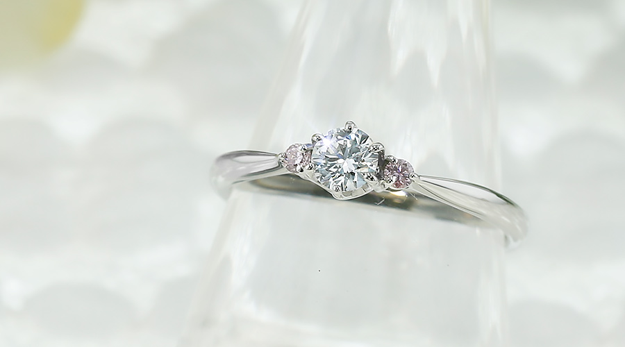 ダイヤモンド リング 0.2ct D VVS1 3EX H&C プラチナ Pt 鑑定書付の画像