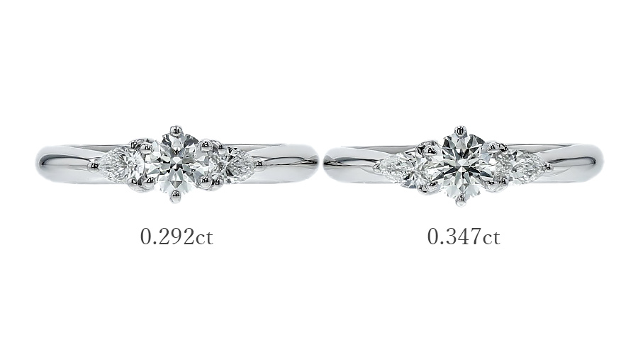 ダイヤモンド リング 0.2〜0.3ct F VS1〜2 3EX H&C プラチナ Pt 鑑定書付の画像