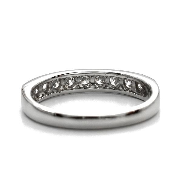 ダイヤモンド ハーフエタニティ リング 0.5ct(Total) F〜Hカラークラス VS〜SIクラス VERY GOOD〜GOODカットクラス プラチナ Pt 保証書付の画像