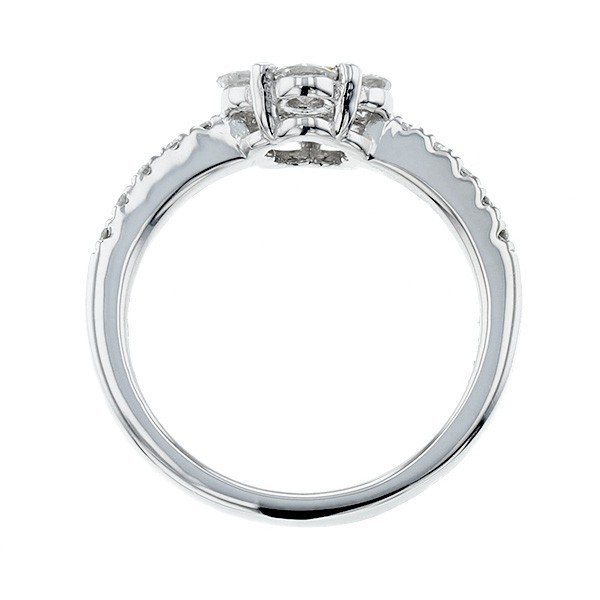 ピンクダイヤモンド リング 0.04ct I1 FANCY PINK 脇石0.60ct プラチナ