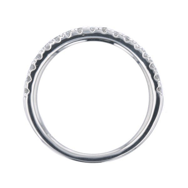ダイヤモンド ハーフエタニティリング 0.3ct(Total) F〜H VVS〜VS EX〜VERY GOODクラス プラチナ Pt 保証書付の画像