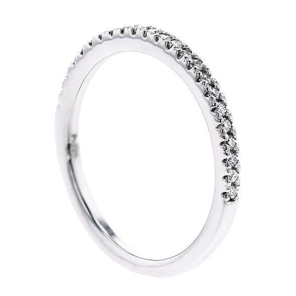 ダイヤモンド ハーフエタニティリング 0.1ct(Total) D〜Fクラス VVS〜VSクラス EX〜VERY GOODクラス プラチナ Pt 保証書付の画像