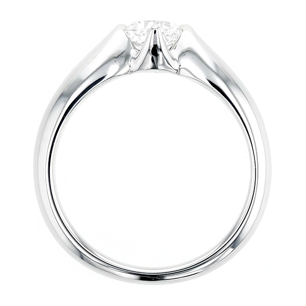 ダイヤモンド リング 0.52ct VS1 D クッションカット プラチナ Pt 鑑定