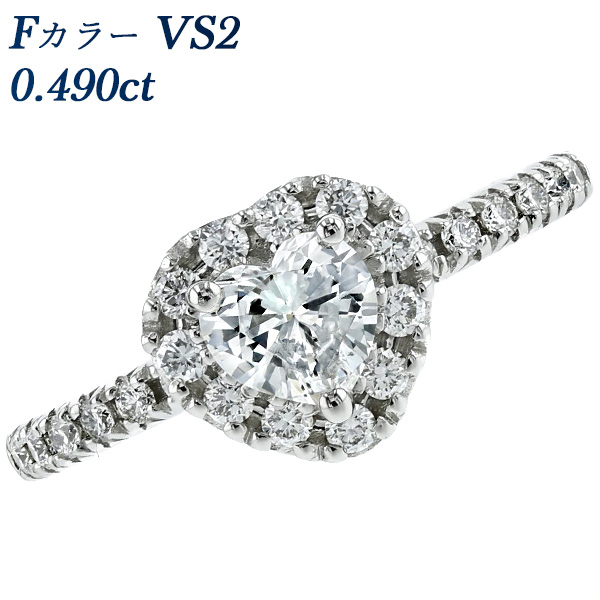   0.490ct F VS2 ϡȥ֥ꥢȥå ץ Pt ƥ