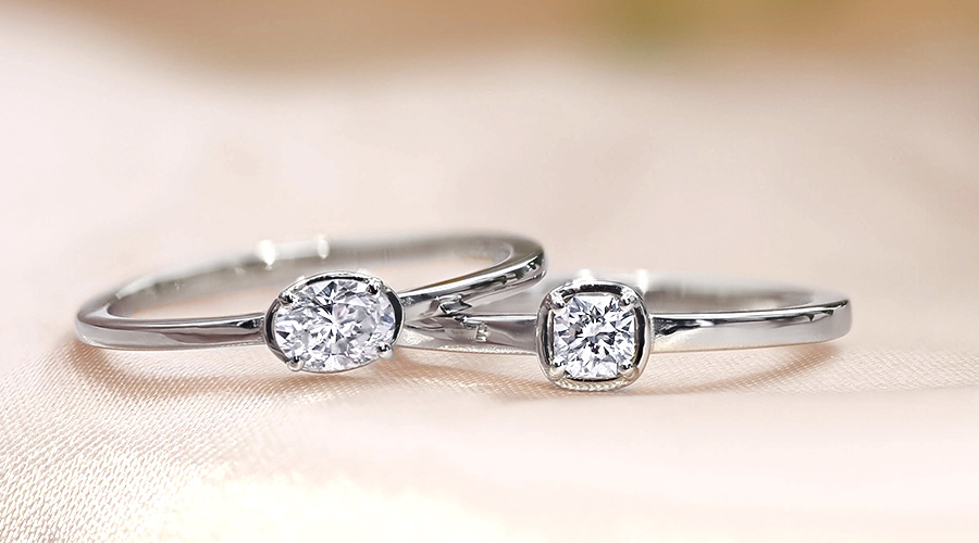 ダイヤモンド リング 0.1〜0.5ct D〜H VVS2〜SI2 プラチナ Pt ソーティング付の画像