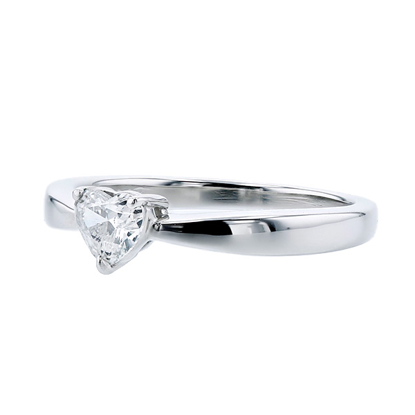 ダイヤモンド リング 0.3ct〜 F VS2〜SI2 ハート ブリリアント カット プラチナ Pt ソーティング付の画像