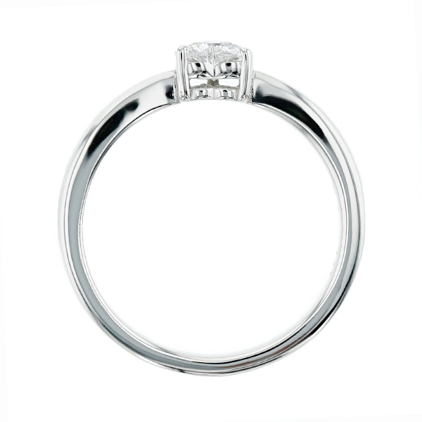 ダイヤモンド リング 0.3ct〜 F VS2〜SI2 ハート ブリリアント カット プラチナ Pt ソーティング付の画像