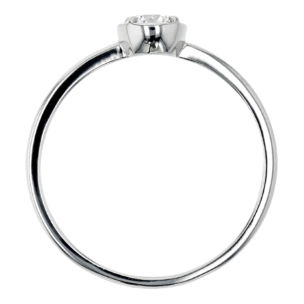 ダイヤモンド リング 0.2ct D〜G VVS1〜SI2 3EX H&C プラチナ Pt 鑑定書付の画像