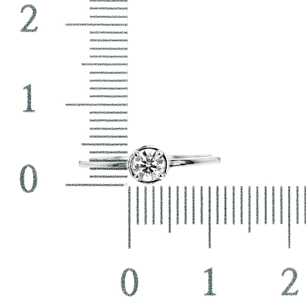 ダイヤモンド リング 0.2ct D〜G VVS1〜SI2 3EX H&C プラチナ Pt 鑑定書付の画像