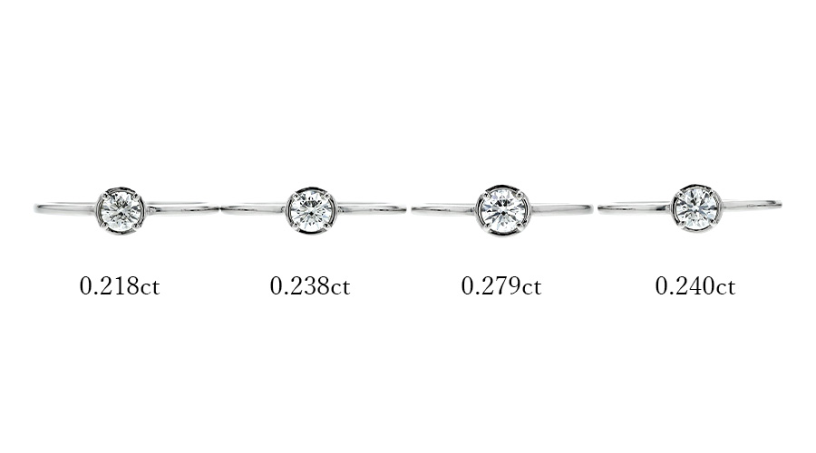 ダイヤモンド リング 0.2ct D〜G VVS1〜SI2 3EX H&C プラチナ Pt 鑑定書付の画像