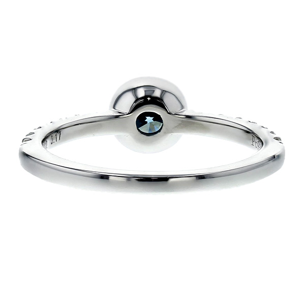 ダイヤモンド リング 0.5〜0.6ct FANCY GREEN BLUE VS1〜SI2 プラチナ Pt ソーティング付の画像