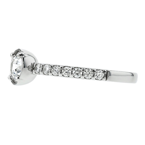 ダイヤモンド リング 0.5ct D SI1〜2 3EX H&C プラチナ Pt 鑑定書付