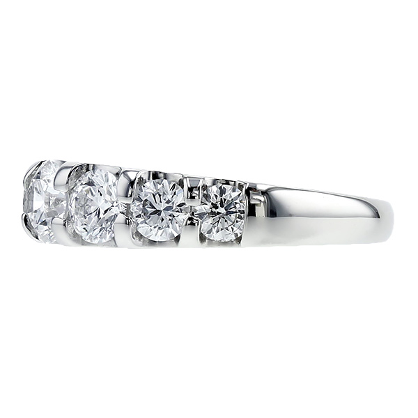 ダイヤモンド ハーフエタニティ リング 1.5ct(Total)/7石 D VVS1 3EX 