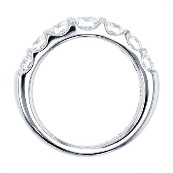 ダイヤモンド ハーフエタニティ リング 1.6ct(Total)/7石 D VS1 3EX 