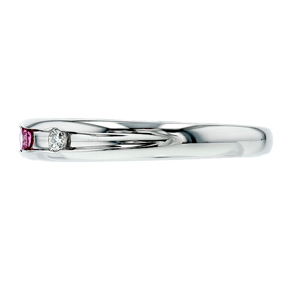 ダイヤモンド リング 0.04〜0.05ct FANCY VIVID PINK/FANCY VIVID PURPLE PINK/FANCY INTENSE PINK VS2〜SI2 プラチナ Pt ソーティング付の画像