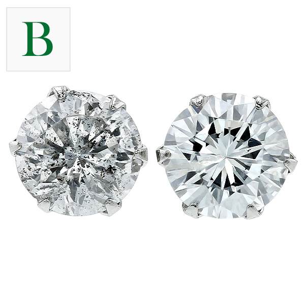 ダイヤモンド ピアス 0.8〜0.9ct(Total) E〜G I1 VERY GOOD〜FAIR