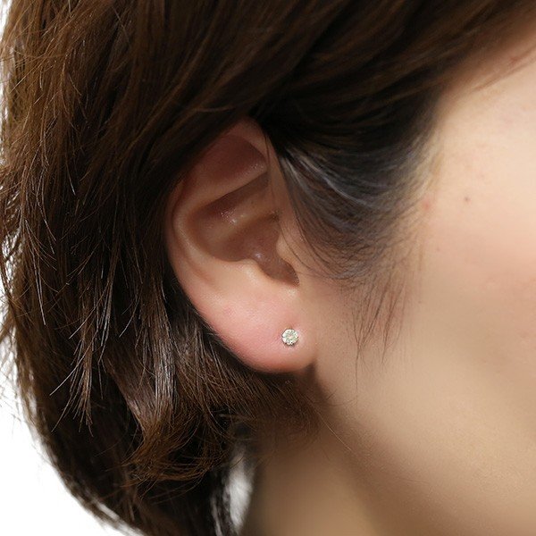ダイヤモンド ピアス 0.20〜0.29ct(Total) Iクラス LIGHT YELLOW