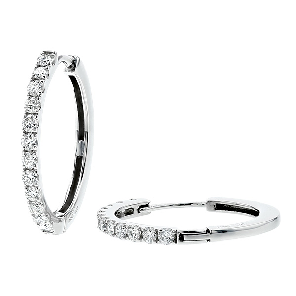 ダイヤモンド フープピアス 0.5ct(Total) F〜H VVS〜VS EX〜VERY GOODクラス  保証書付の画像
