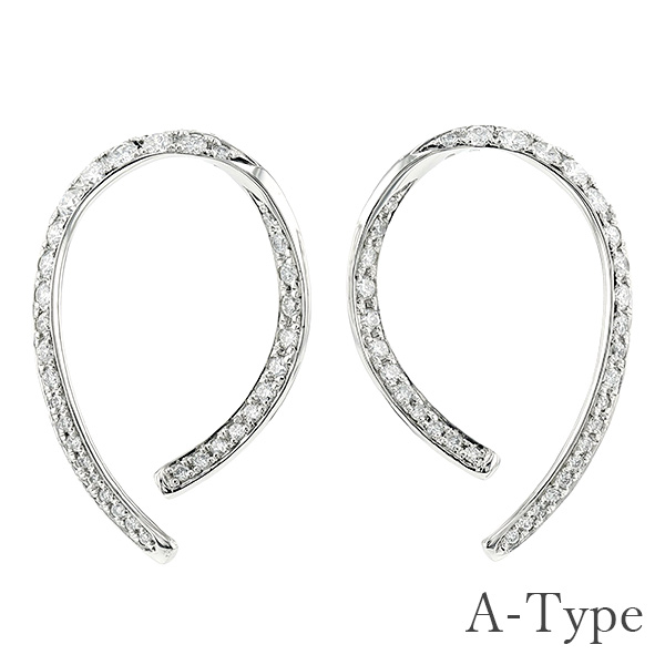 ダイヤモンド ピアス 0.70ct(Total) D〜Hクラス VS〜SIクラス EX〜GOODクラス プラチナ Pt 保証書付 ダイヤモンドピアス ダイヤピアス 一粒の画像