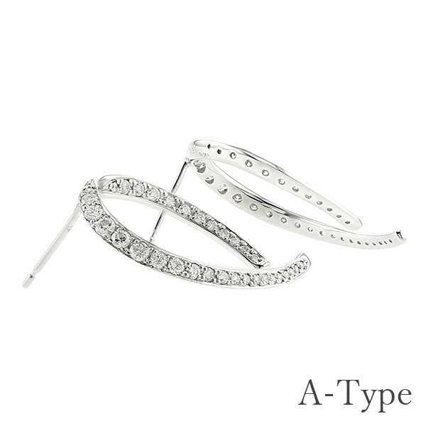 ダイヤモンド ピアス 0.70ct(Total) D〜Hクラス VS〜SIクラス EX〜GOODクラス プラチナ Pt 保証書付 ダイヤモンドピアス ダイヤピアス 一粒の画像