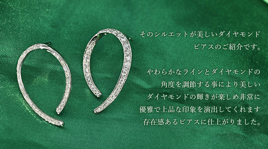 ダイヤモンド ピアス 0.70ct(Total) D〜Hクラス VS〜SIクラス EX〜GOODクラス プラチナ Pt 保証書付 ダイヤモンドピアス ダイヤピアス 一粒の画像