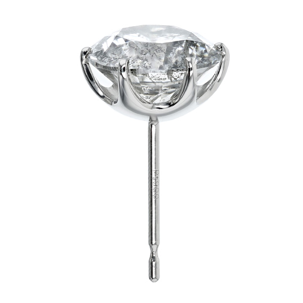 楽天市場】PT ダイヤモンド ピアス 0.2ct 片耳用 無色透明 FG