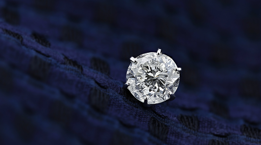 ダイヤモンド ピアス 片耳用 2.014ct J I1 FAIR プラチナ Pt