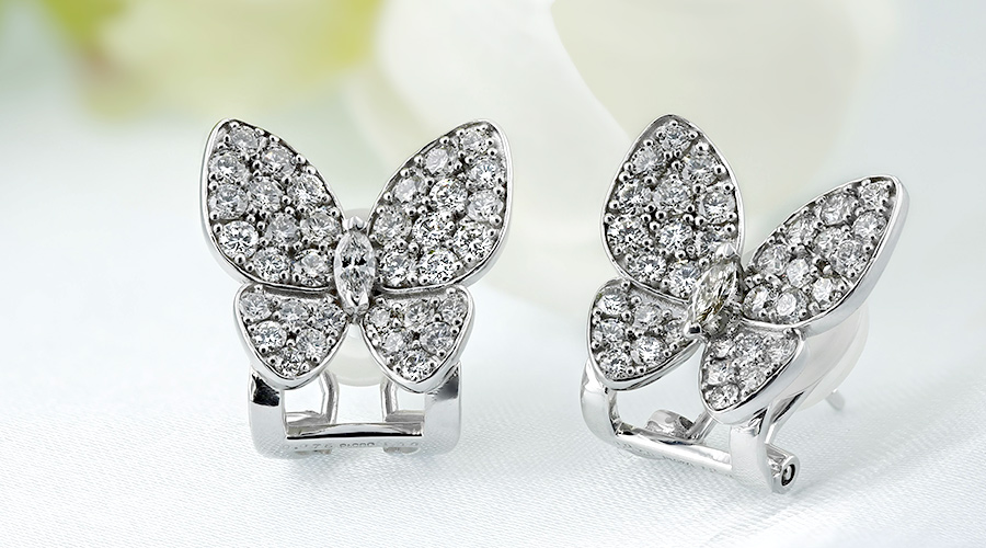 ダイヤモンド ピアス 2ct(Total) G〜Iクラス VVS〜SIクラス プラチナ