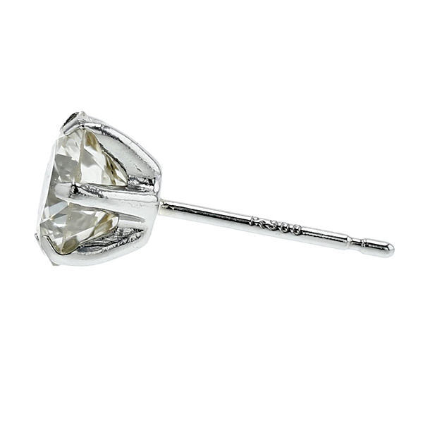 ダイヤモンド ピアス 片耳用 0.9ct M(FAINT BROWN) SI1〜SI2 FAIR 