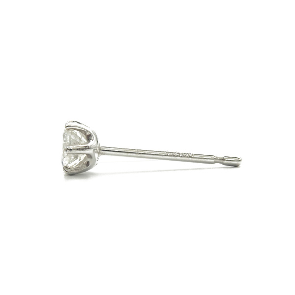 片耳ダイヤピアスpt  約0.2Carat K18 ダイヤピアス 片耳 プラチナ 1粒 ダイヤモンド 0.2ct 覆輪