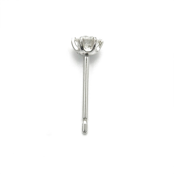 片耳ダイヤピアスpt  約0.2Carat ダイヤモンド ピアス (片耳用) 0.2ct D FL 3EX TypeIIa プラチナ