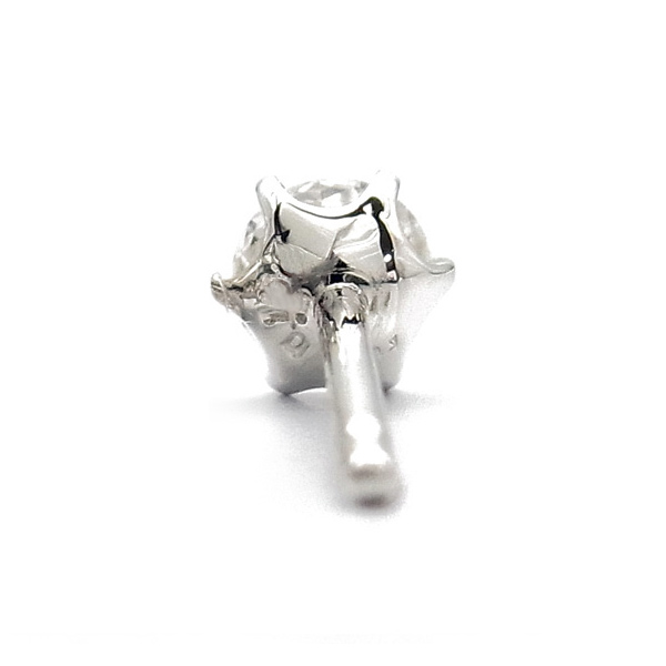 ダイヤモンド ピアス (片耳用) 一粒 0.2ct D FL 3EX プラチナ Pt 鑑定