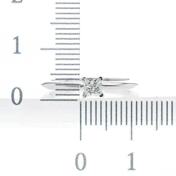 ティファニー TIFFANY & CO. / ソリティア プリンセスカット リング 【中古】 0.26ct F VVS1 プリンセスカット Pt950 ティファニーオリジナル 鑑定書付 SSP | TIFFANY&Co. | 05