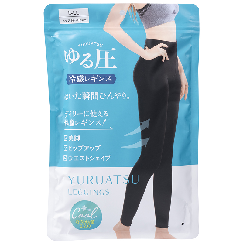 グローバルジャパン / ゆる圧冷感レギンス ブラック : アエナ Yahoo!店