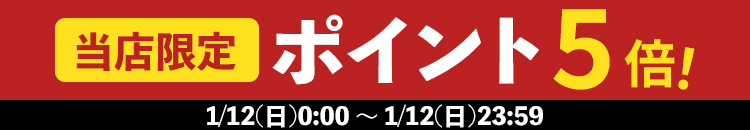 1/12  当店限定ポイント5倍