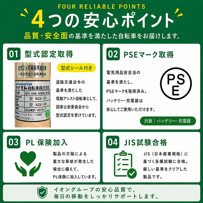 4つの安心ポイント
