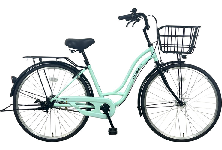 イオンバイク 自転車 26インチ（シティサイクル）（色：パープル