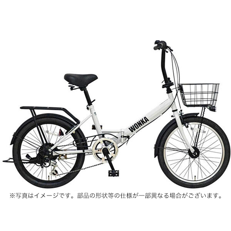 最終価格　早い者勝ち　WANQIDA 折りたたみ自転車 ホワイト 5/10-11 ポイント5倍 WONKA FOLDING 外装6段変速 20型 折りたたみ
