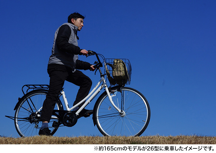 新生活 スカラーレC 27型 グリーン 外装6段変速 自転車車体