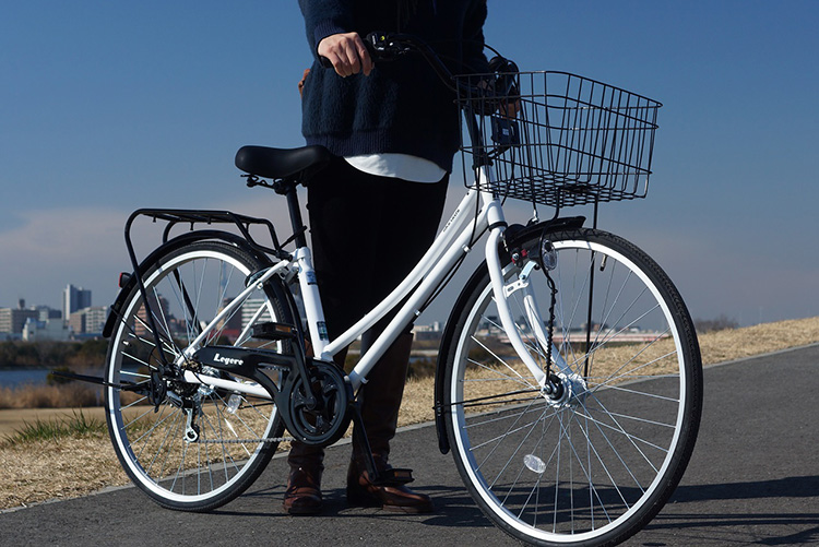 イオン トップバリュ 27インチ 自転車 通学 シルバー 新品 購入
