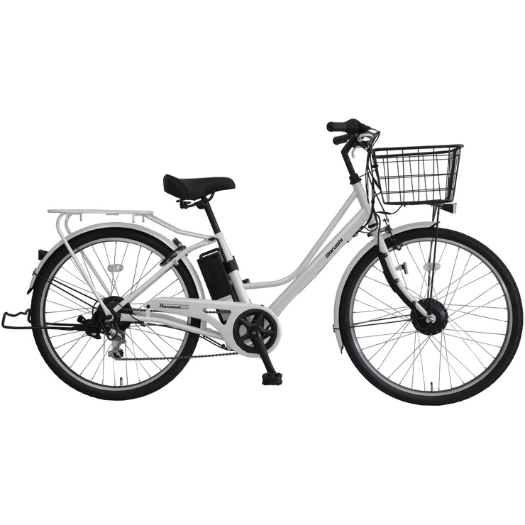 2021年購入。丸石サイクル製ママチャリ白。 丸石サイクル 5/1-6 ポイント5倍 (Maruishi) ペーブメントフレックス