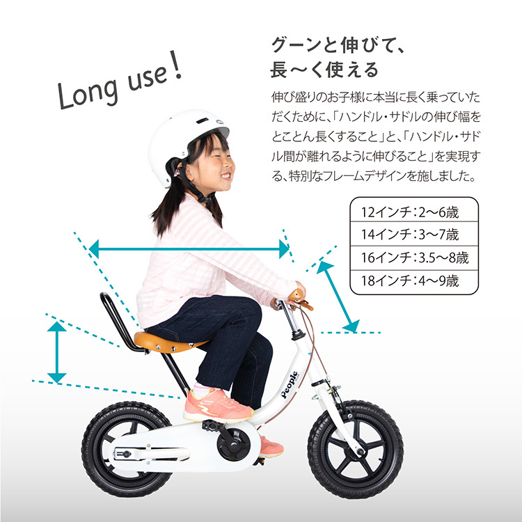 ピープル (People) ケッターサイクルII サファイアブルー 変速なし 16