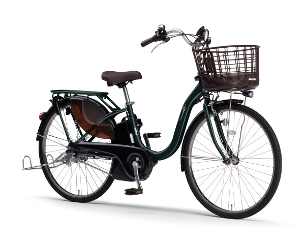 【お店受取り送料無料】ヤマハ (YAMAHA) PAS With 2024年モデル 15.8Ah ディープレイクグリーン 26型 PA26W 電動自転車