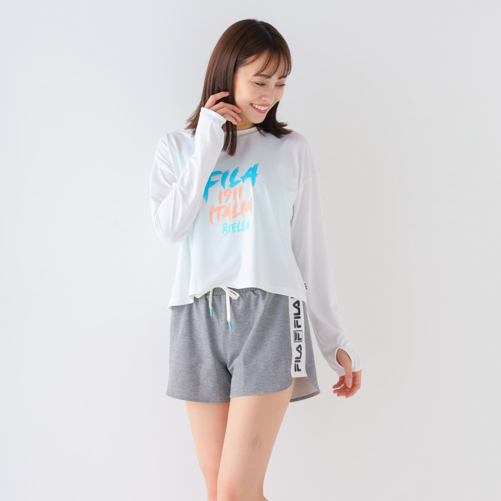 FILA フィラ リゾート水着 ロゴ長袖Ｔシャツ レディース