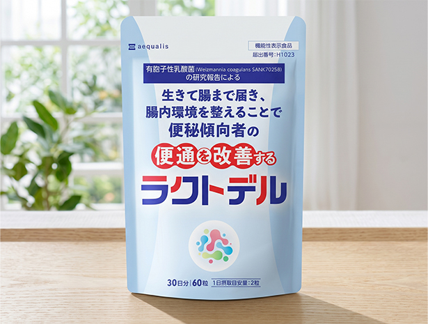 便通を改善する 乳酸菌サプリメント ラクトデル ビフィズス菌 酸化マグネシウム 機能性表示食品 30日分 ポイント利用 爆買